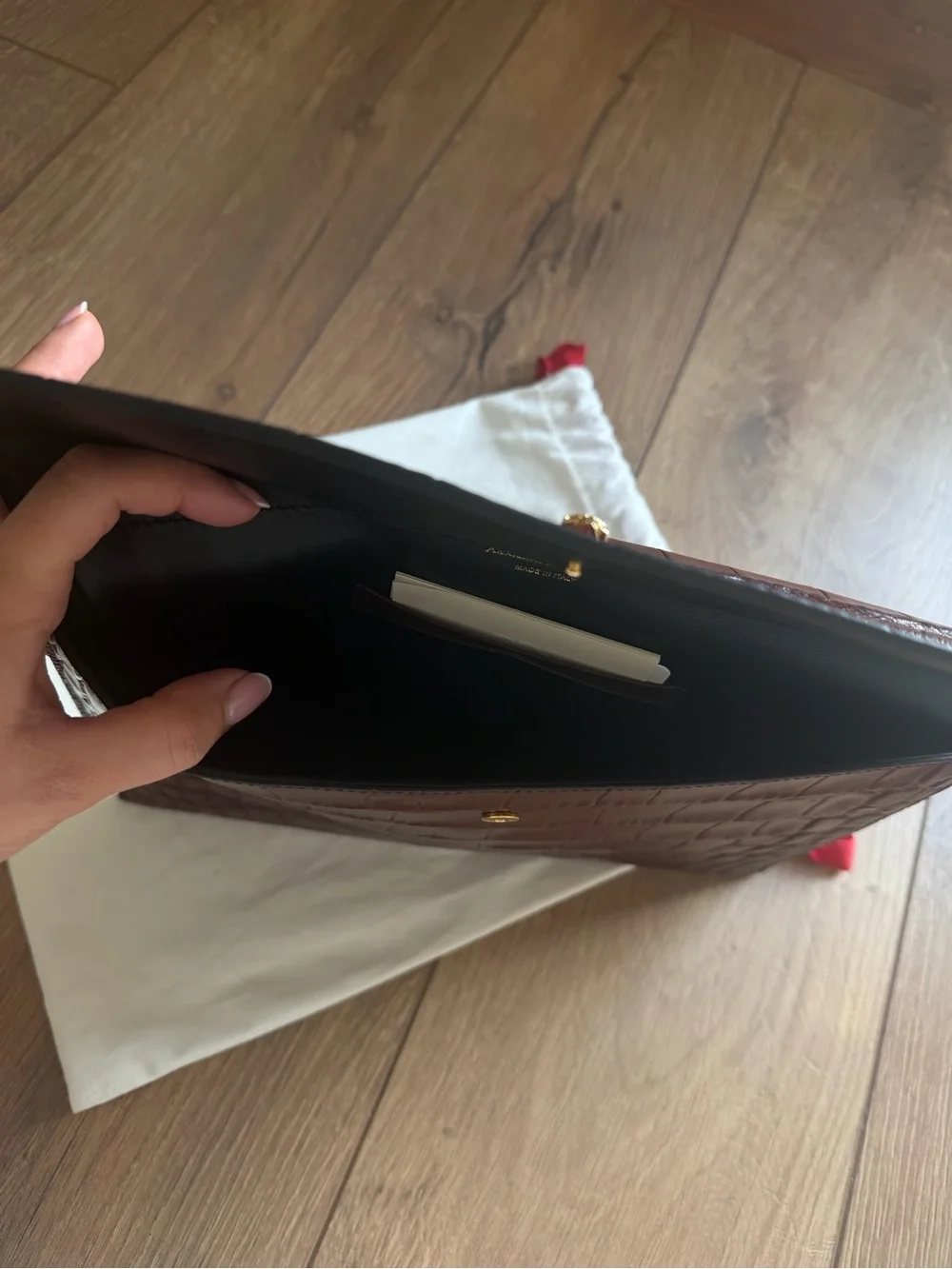 Alexander McQueen croc embossed